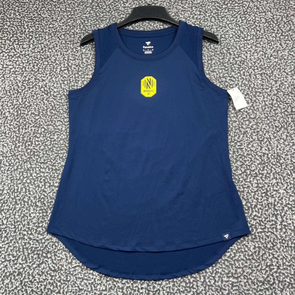 Nashville SC MLS Shirt Women Medium Navy Blue Fanatics Sleeveless New M